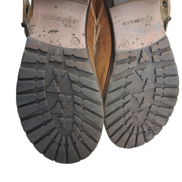 Dromedaris Kelsey Leather Chelsea Boots Size 39 US 8.5-9 Beige Western Buckle - Picture 8 of 13